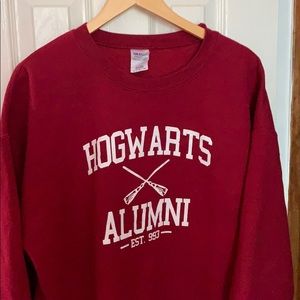 Burgundy Hogwarts Alumni Sweatshirt / Size XL